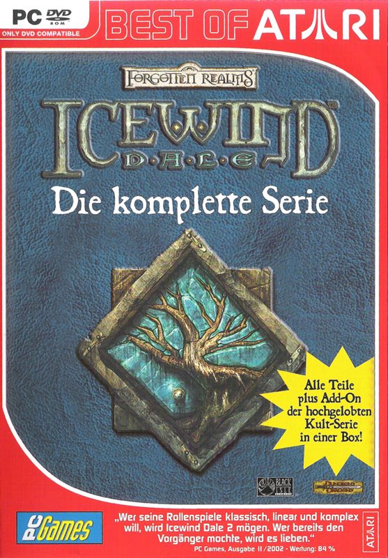 Front Cover for Icewind Dale: 3 in 1 Boxset (Windows) (Best of Atari release)