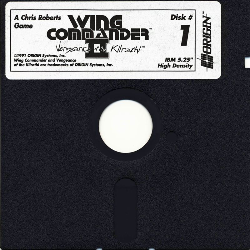 Media for Wing Commander II: Vengeance of the Kilrathi (DOS) (5.25" Disk release): Disk 1