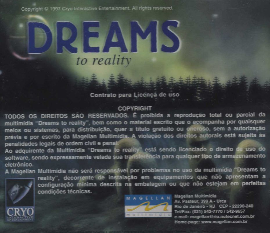 Other for Dreams to Reality (DOS and Windows): Jewel Case - Back