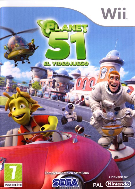 Front Cover for Planet 51: The Game (Wii)