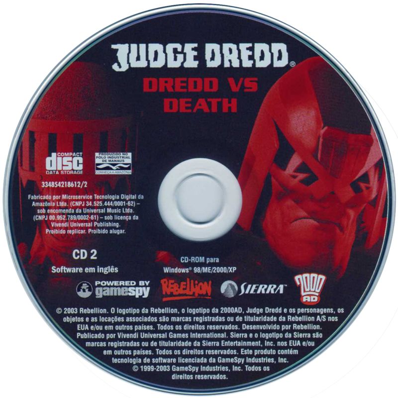 Media for Judge Dredd: Dredd vs Death (Windows): Disc 2/2