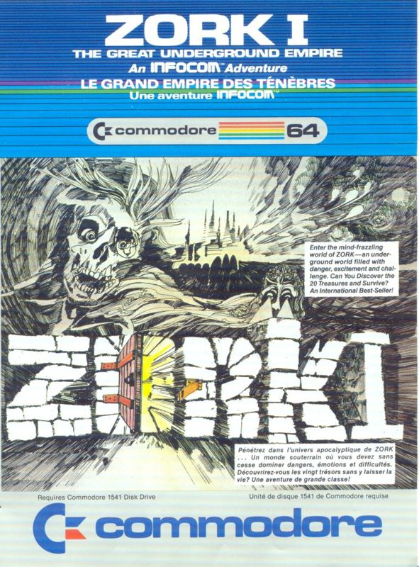 Front Cover for Zork: The Great Underground Empire (Commodore 64)