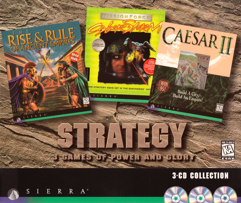 Front Cover for Strategy: 3 Games Of Power And Glory (Windows and Windows 3.x)