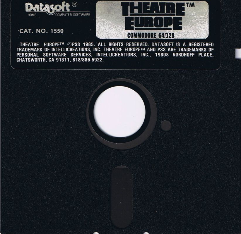 Media for Theatre Europe (Atari 8-bit and Commodore 64): Commodore 64 side
