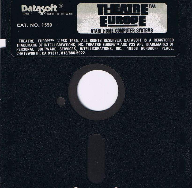 Media for Theatre Europe (Atari 8-bit and Commodore 64): Atari 8-bit side