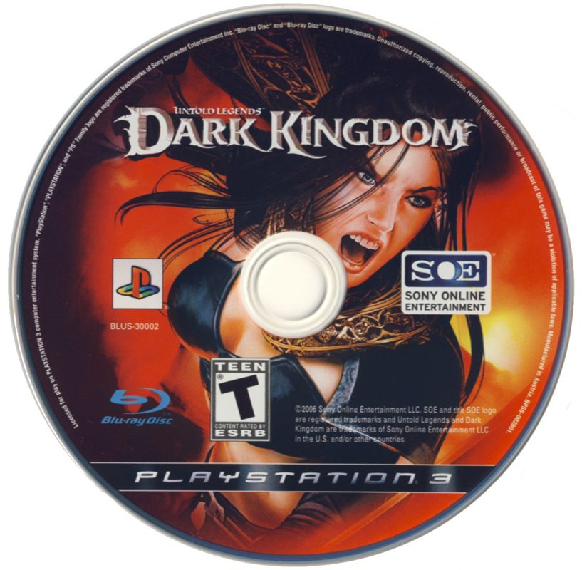 Media for Untold Legends: Dark Kingdom (PlayStation 3)