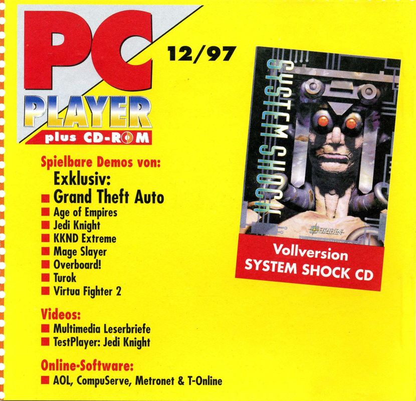 Other for System Shock (DOS) (PC Player Plus 12/1997 covermount): Jewel Case - Front
