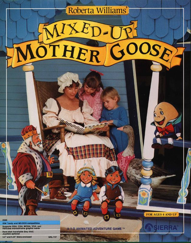 Front Cover for Mixed-Up Mother Goose (DOS) (Without sticker)