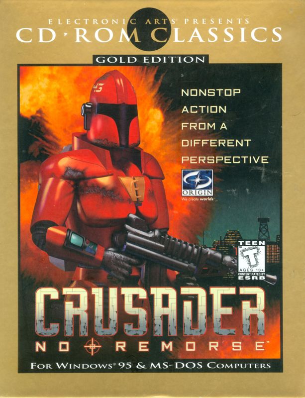 Front Cover for Crusader: No Remorse (DOS) (Gold Edition, CD-ROM Classics)