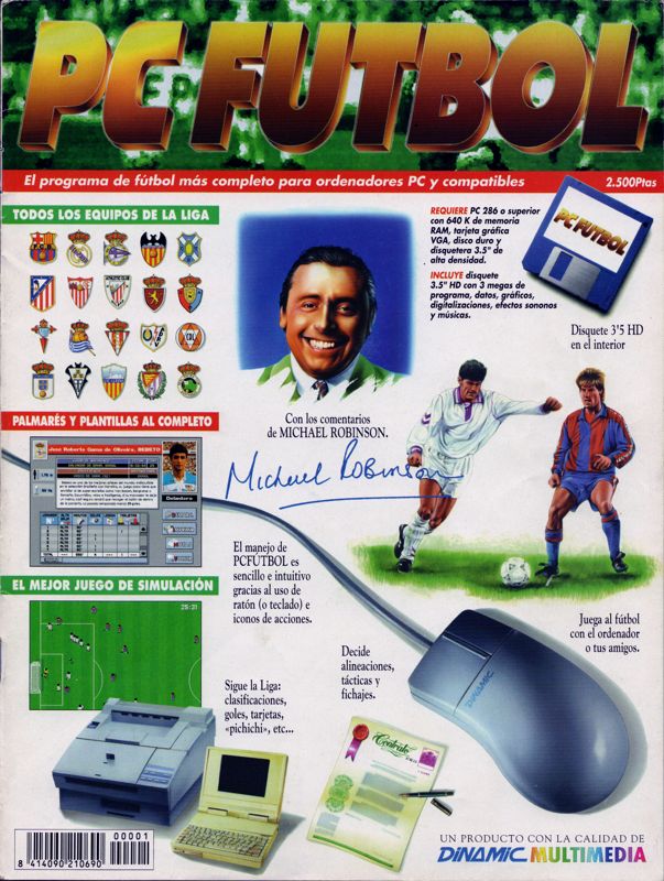 Front Cover for PC Fútbol (DOS)