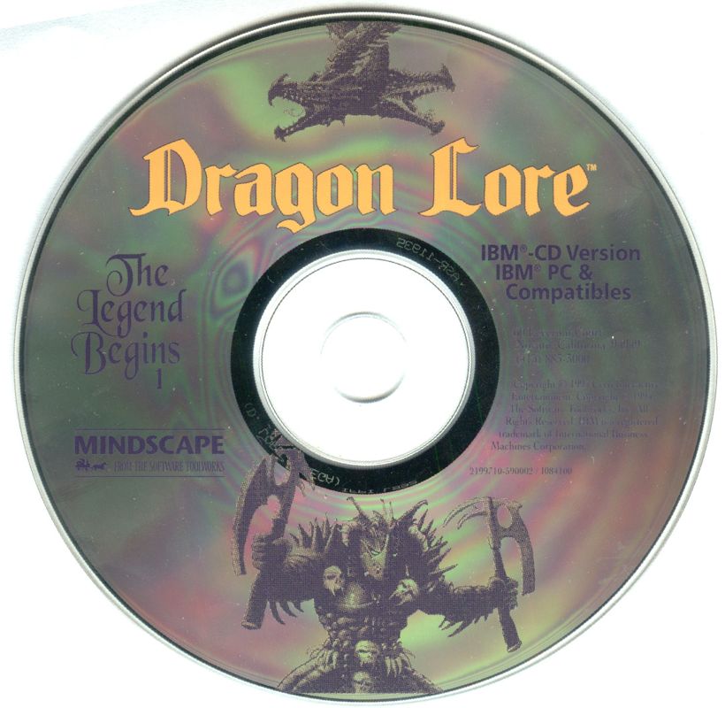 Media for Dragon Lore: The Legend Begins (DOS): Disc 1