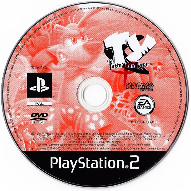Media for Ty the Tasmanian Tiger (PlayStation 2)