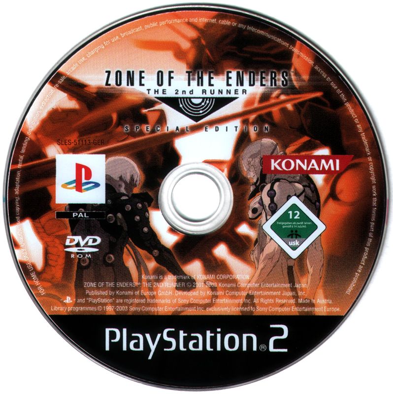 Media for Zone of the Enders: The 2nd Runner - Special Edition (PlayStation 2)