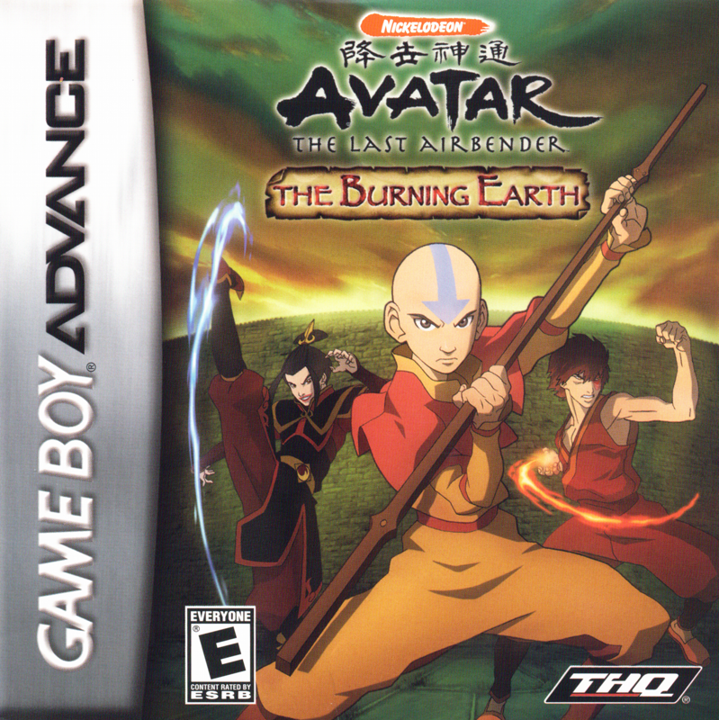 Front Cover for Avatar: The Last Airbender - The Burning Earth (Game Boy Advance)