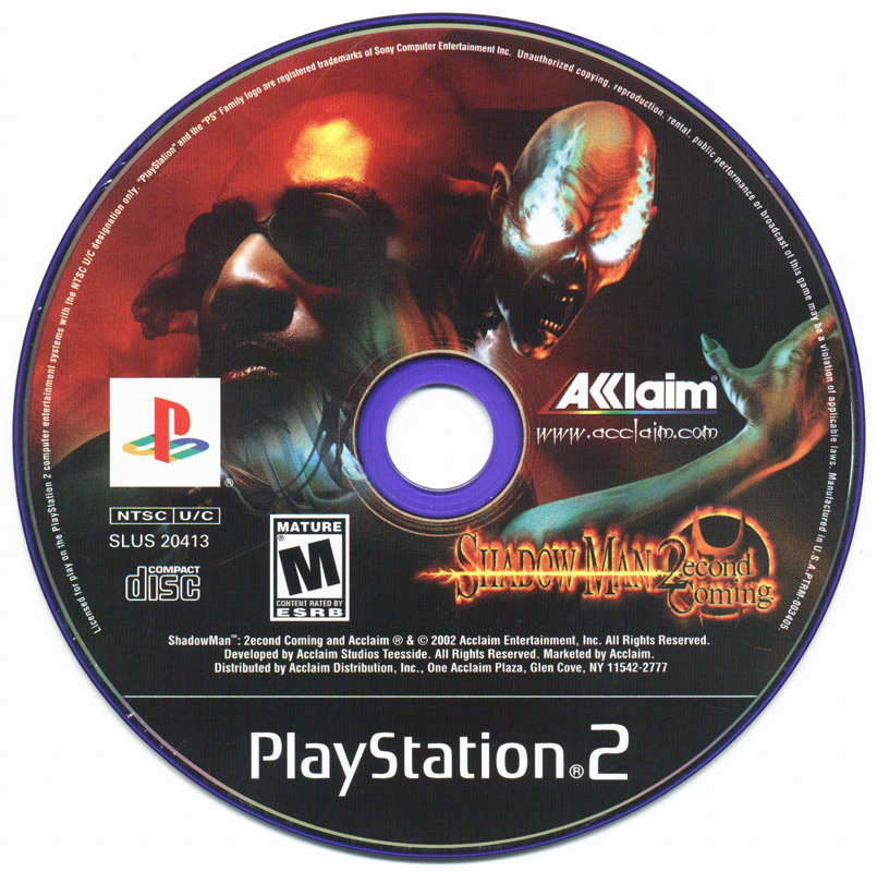 Media for Shadow Man: 2econd Coming (PlayStation 2)