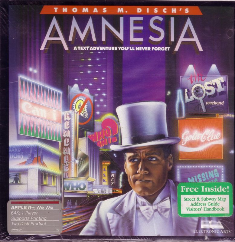 Front Cover for Amnesia (Apple II)