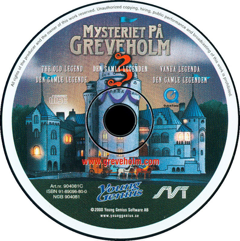 Media for The Mystery at Greveholm 3: The Old Legend (Macintosh and Windows)
