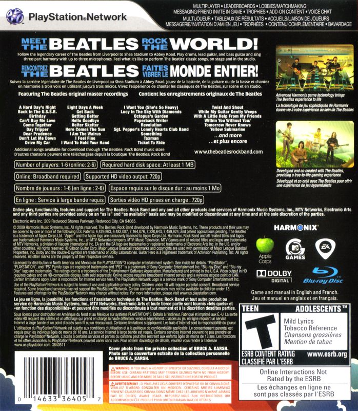 The Beatles Rock Band Cover Or Packaging Material Mobygames