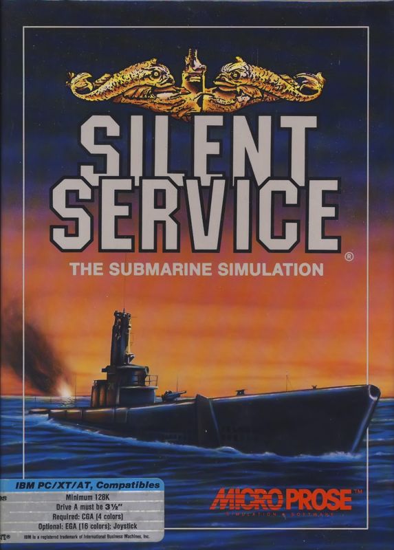 Front Cover for Silent Service (PC Booter) (Without Barcode)