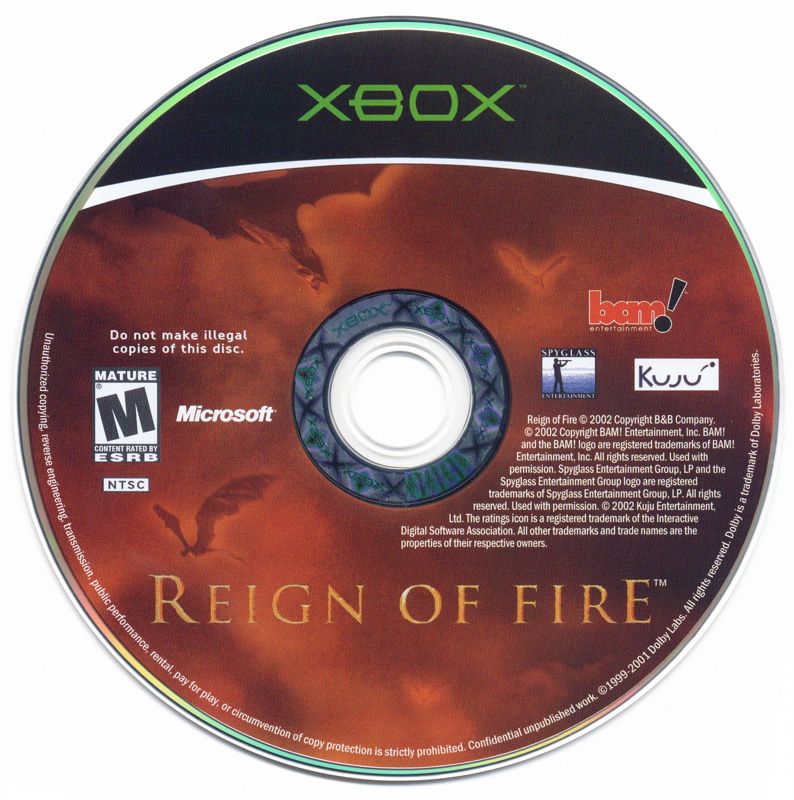 Media for Reign of Fire (Xbox)