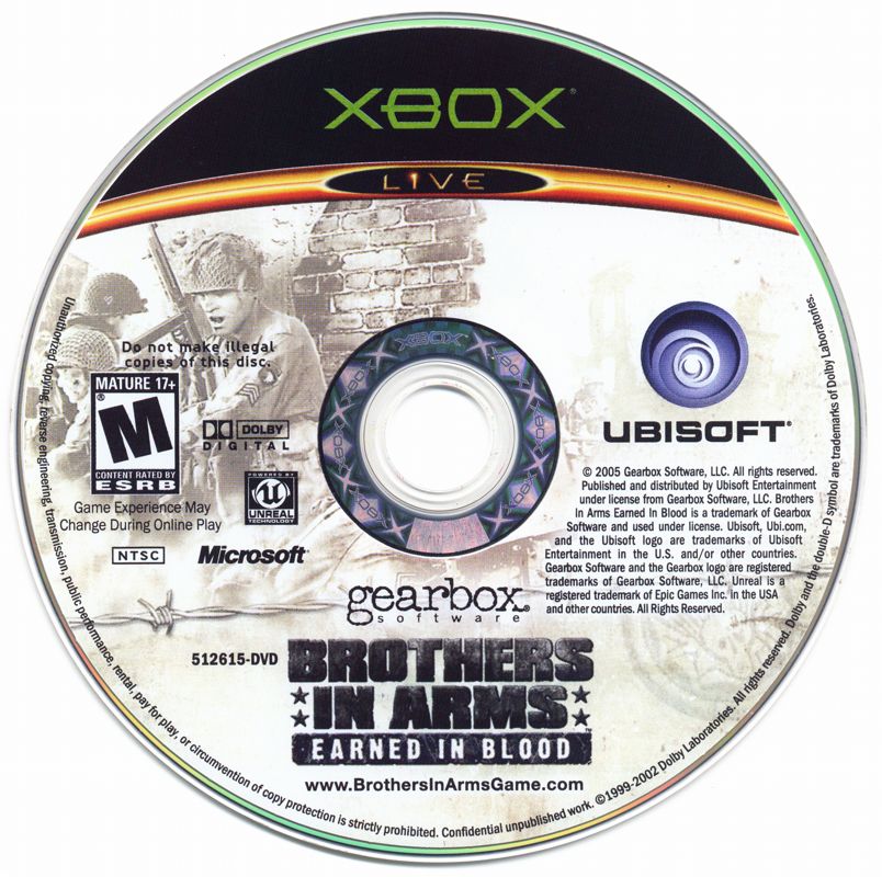 Media for Brothers in Arms: Earned in Blood (Xbox)
