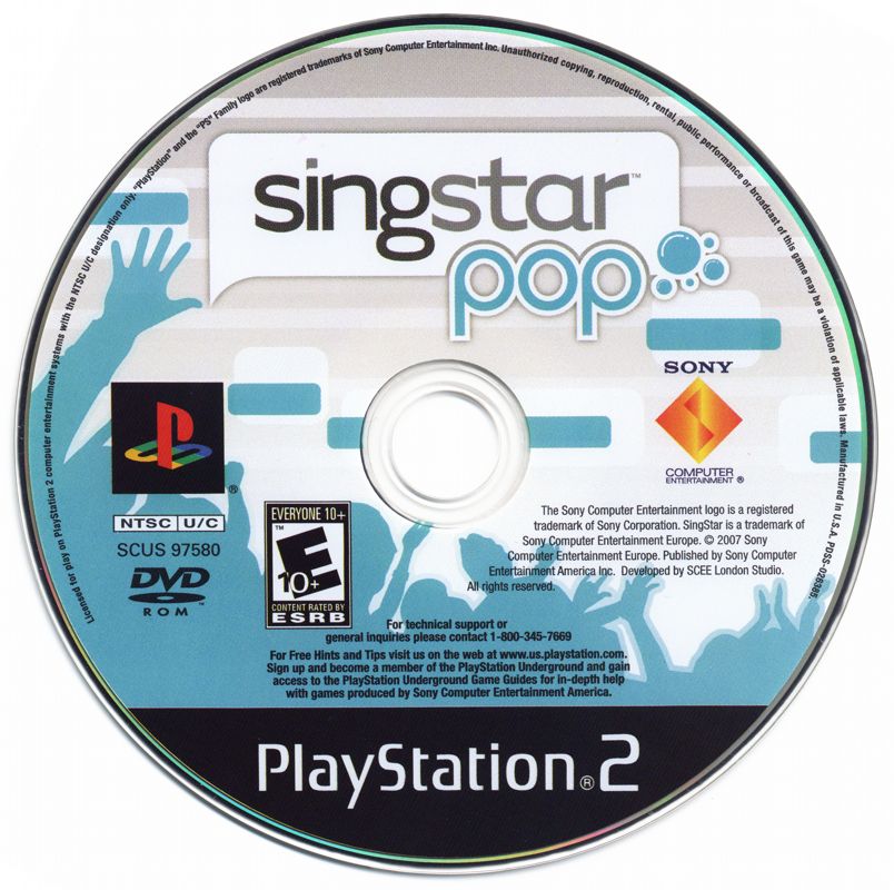 Media for SingStar: Pop (PlayStation 2) (Bundled version)