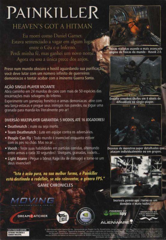 Back Cover for Painkiller (Windows)