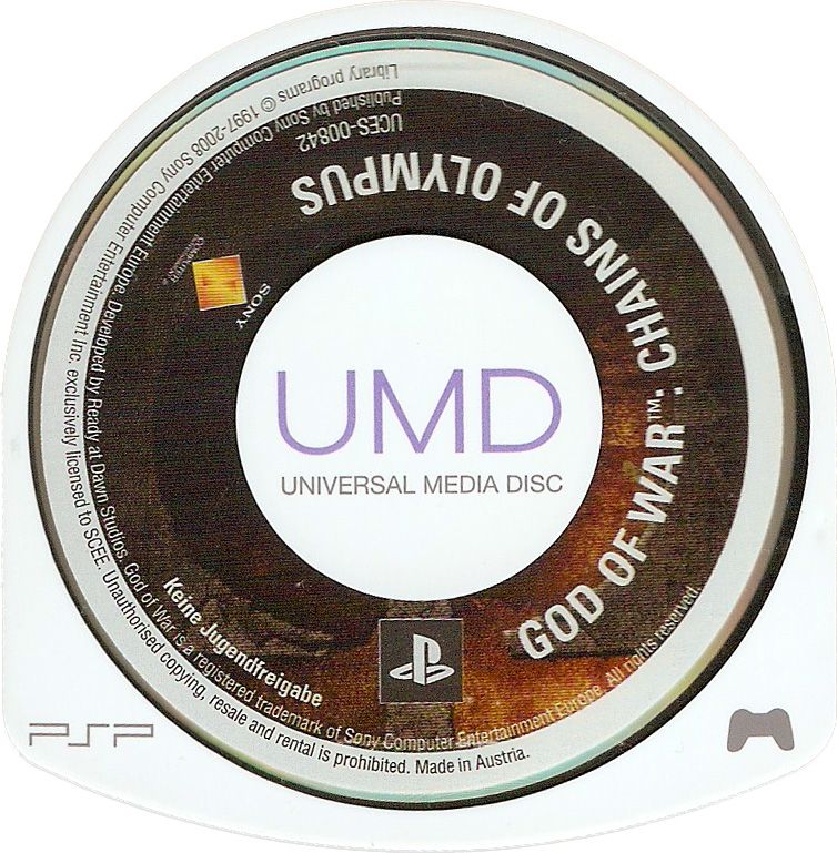 Media for God of War: Chains of Olympus (PSP) (Platinum release)