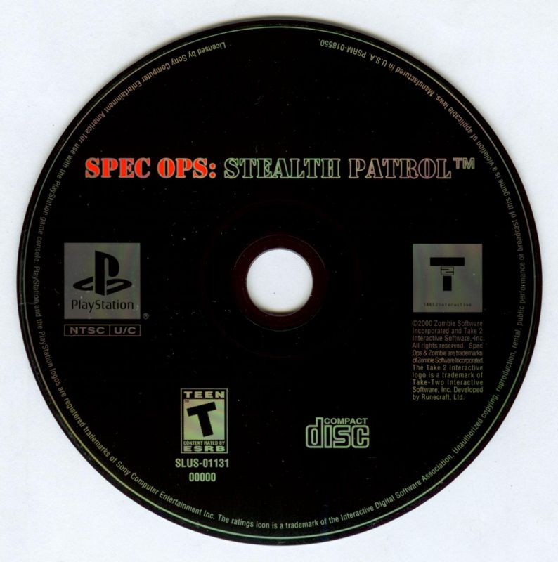 Spec Ops: Stealth Patrol cover or packaging material - MobyGames