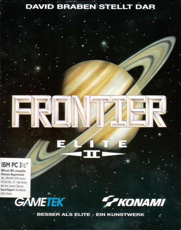 Front Cover for Frontier: Elite II (DOS) (3.5" Disk release with 2 Disks)