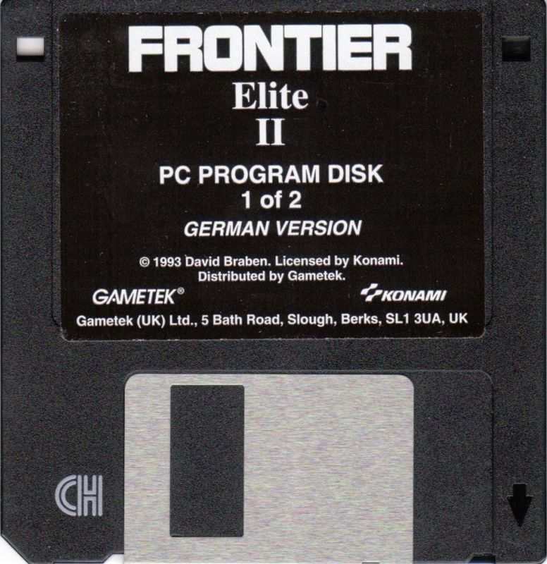 Media for Frontier: Elite II (DOS) (3.5" Disk release with 2 Disks): Program Disk