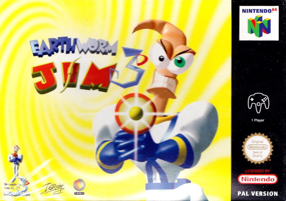 Front Cover for Earthworm Jim 3D (Nintendo 64)