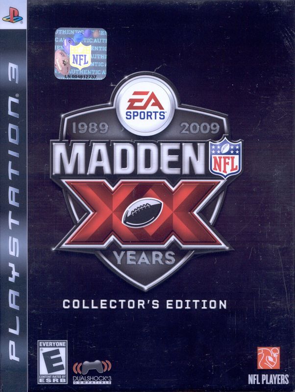 Front Cover for Madden NFL: XX Years (Collector's Edition) (PlayStation 3)