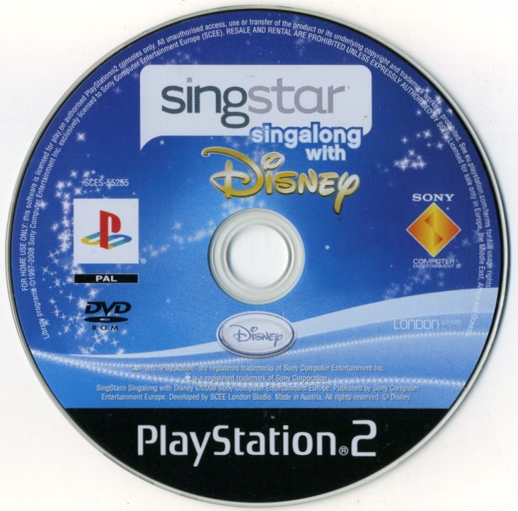 Media for SingStar: Singalong with Disney (PlayStation 2)