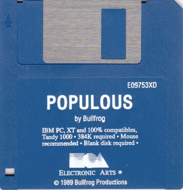 Media for Populous (DOS) (Star Performer Budget Release)