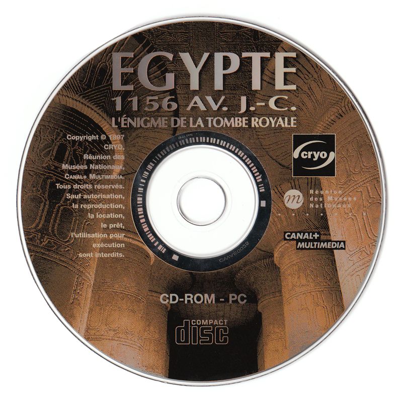 Media for TRIpack: 3 Grandes Aventures Historiques (Windows): Egypt Disc