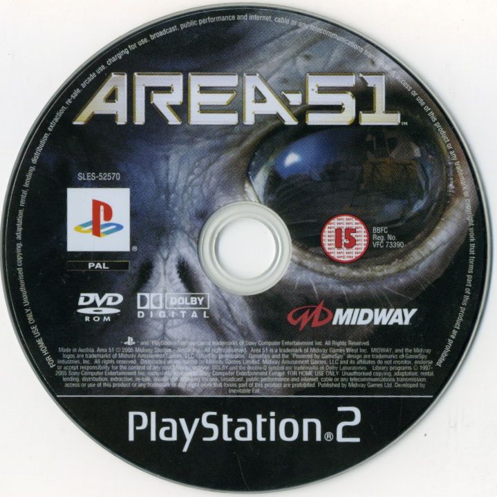 Media for Area-51 (PlayStation 2)