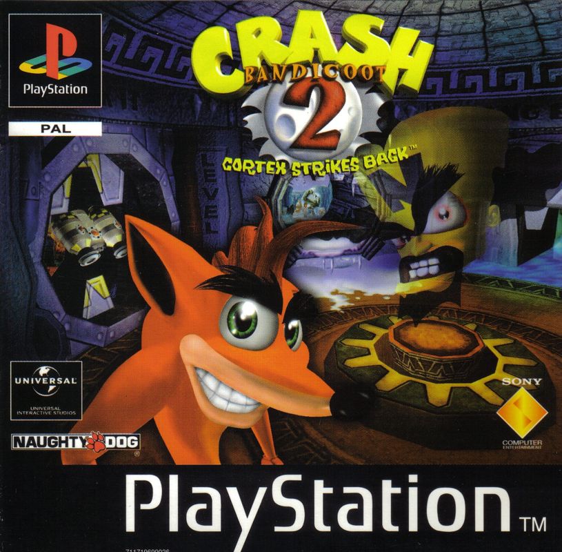 Front Cover for Crash Bandicoot 2: Cortex Strikes Back (PlayStation)