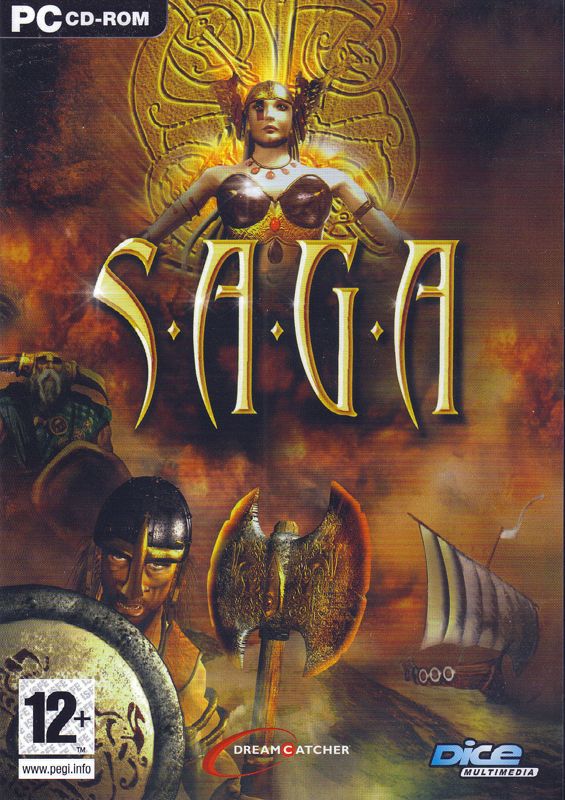 Front Cover for Saga: Rage of the Vikings (Windows) (Dice Multi Media release)