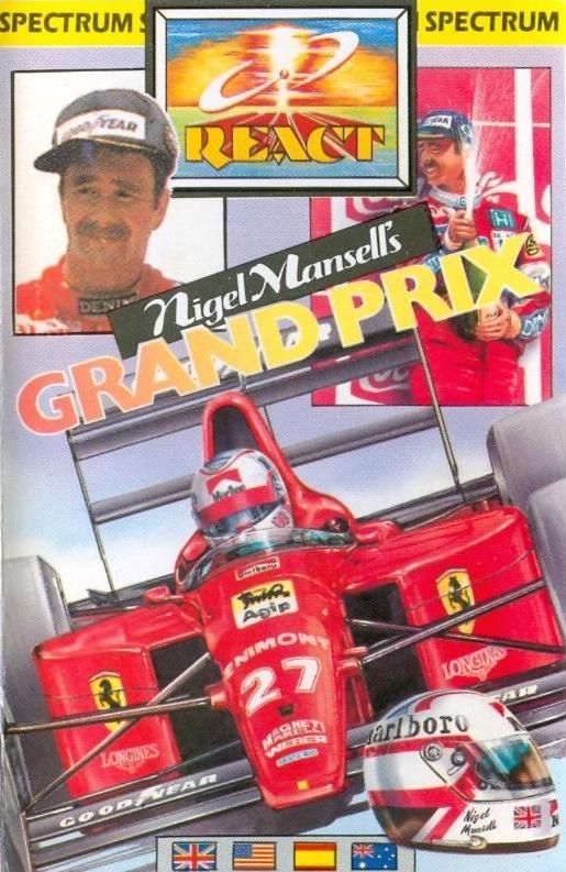 Front Cover for Nigel Mansell's Grand Prix (ZX Spectrum)