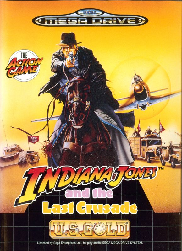 Front Cover for Indiana Jones and the Last Crusade: The Action Game (Genesis)