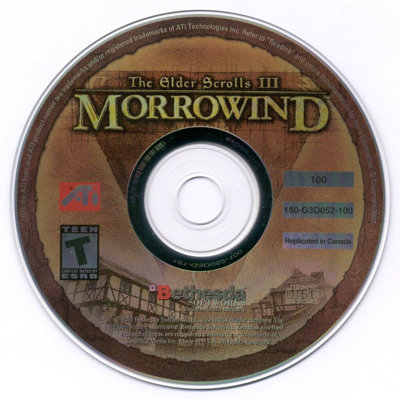 Media for The Elder Scrolls III: Morrowind (Windows) (ATI OEM release)