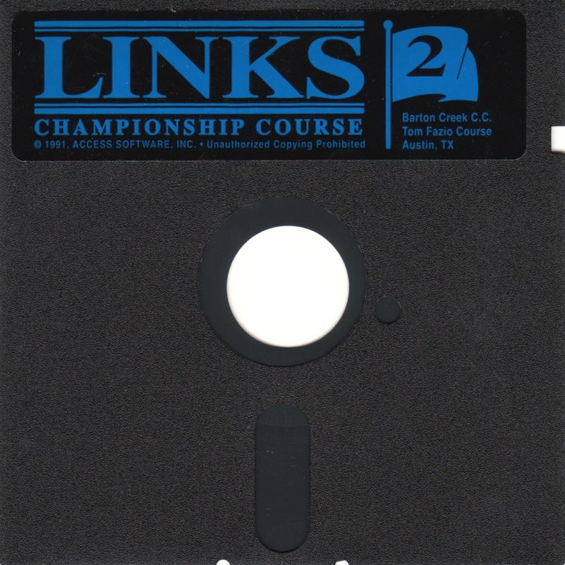 Media for Links: Championship Course - Barton Creek (DOS) (5.25" floppy disk release): Disk 2/2