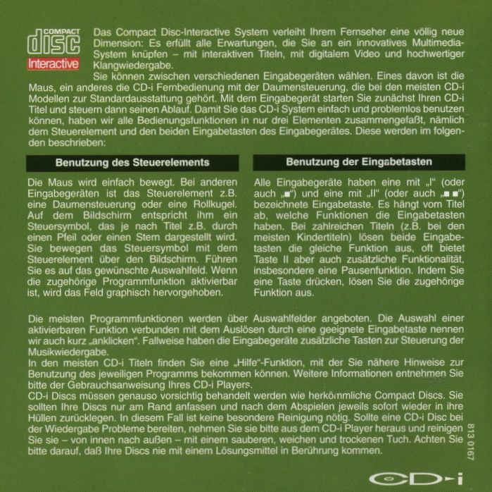 Inside Cover for Thunder in Paradise Interactive (CD-i): Left