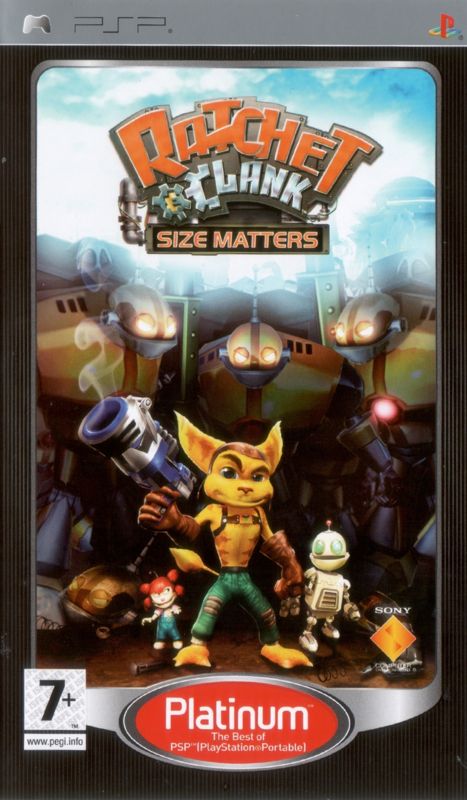 Front Cover for Ratchet & Clank: Size Matters (PSP) (Platinum release)