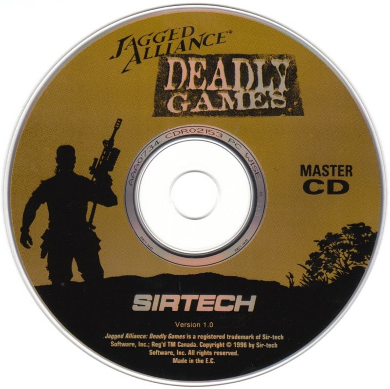 Media for Jagged Alliance: Deadly Games (DOS): Master Disc