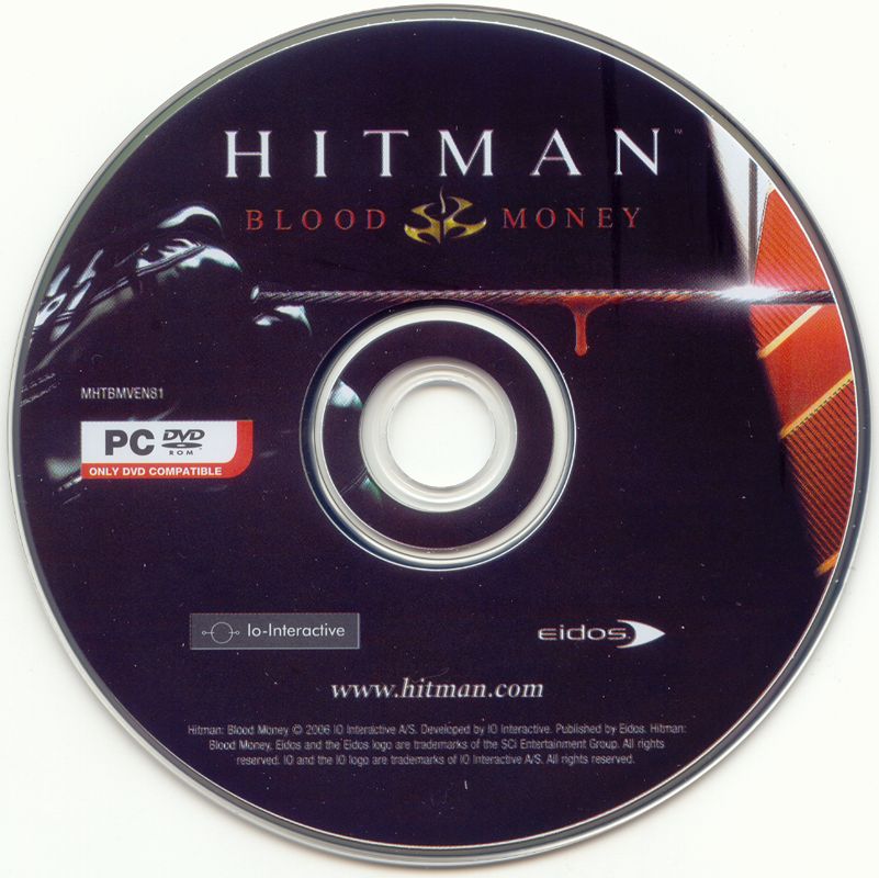 Media for Hitman: Blood Money (Windows) (Budget release with .pdf manual)