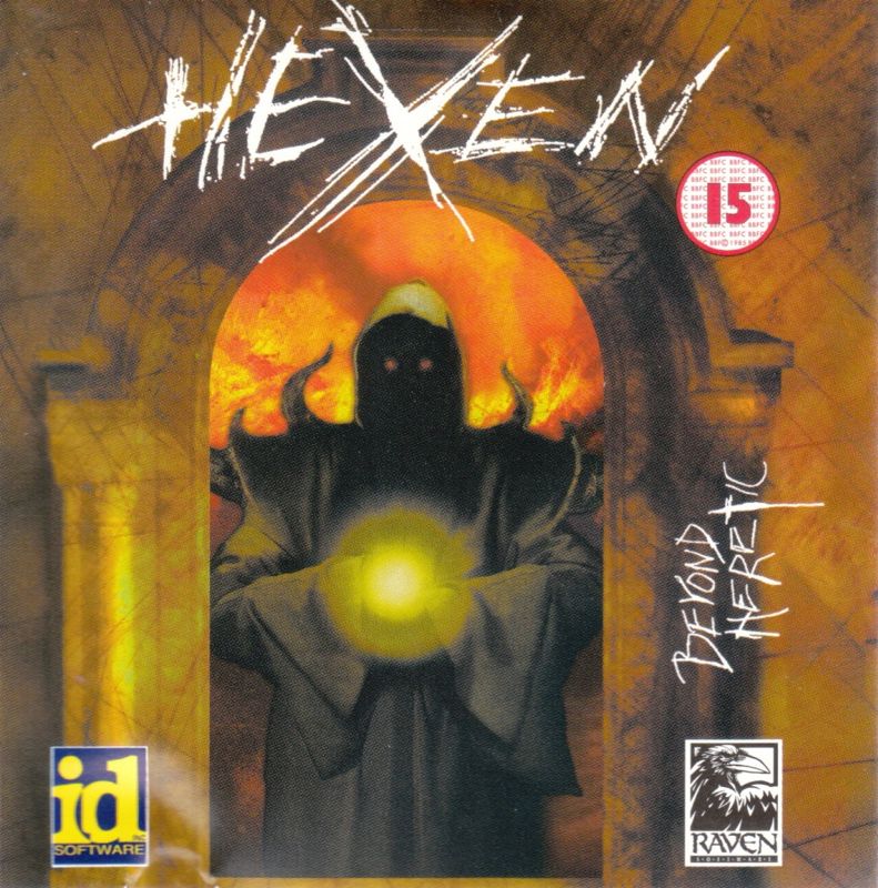 Other for Hexen: Beyond Heretic (DOS) (Wrong (BBFC: 15) printed box): Jewel Case - Front