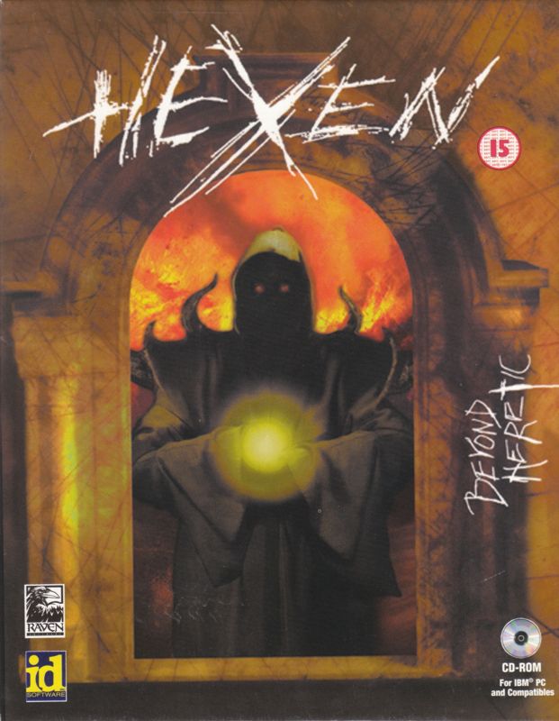 Front Cover for Hexen: Beyond Heretic (DOS) (Wrong (BBFC: 15) printed box)