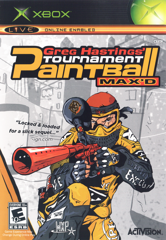 Front Cover for Greg Hastings' Tournament Paintball Max'd (Xbox)